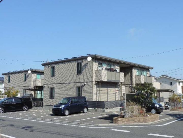 ひびきのハイムB棟の外観