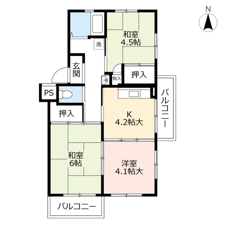 UR徳力の間取り
