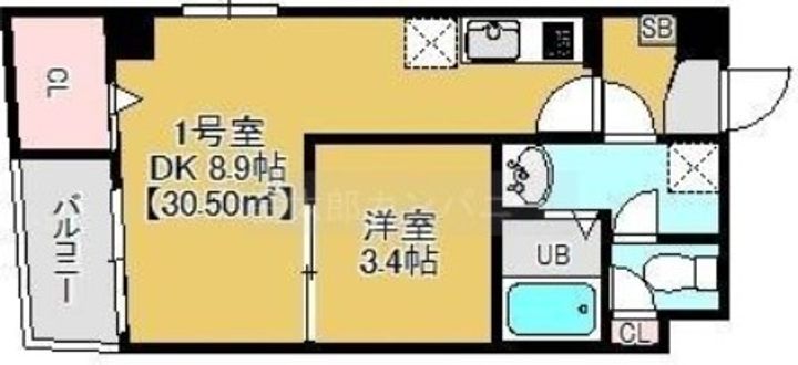 千葉県松戸市松戸(マンション)の賃貸物件の間取り
