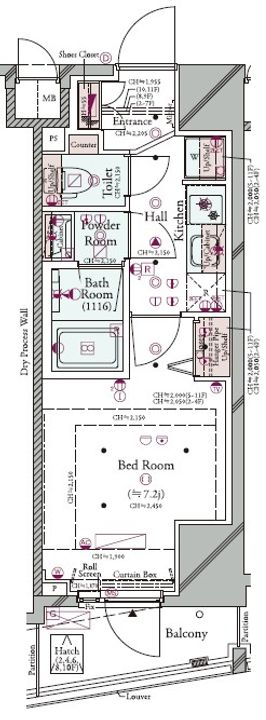 コンシェリア東京 <HIGASHIJUJO RESIDENCE>の間取り