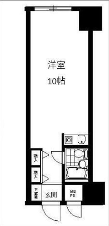朝日広尾マンションの間取り
