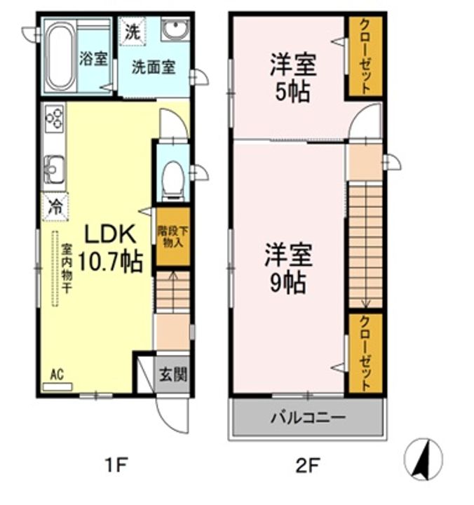 広島県広島市東区愛宕町(一戸建)の賃貸物件の間取り