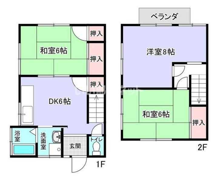 メーリー中西の間取り