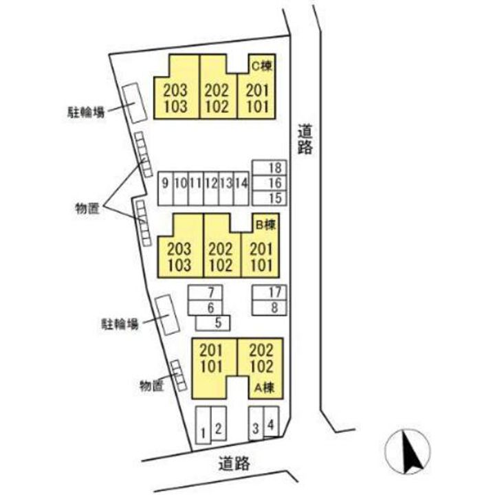 メゾン・ド・ファミール Bの地図