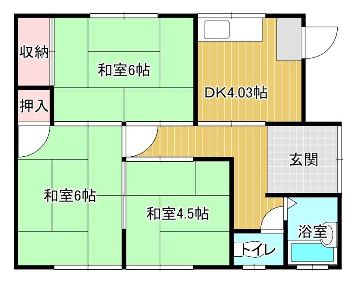 愛媛県新居浜市庄内町4(一戸建)の賃貸物件の間取り