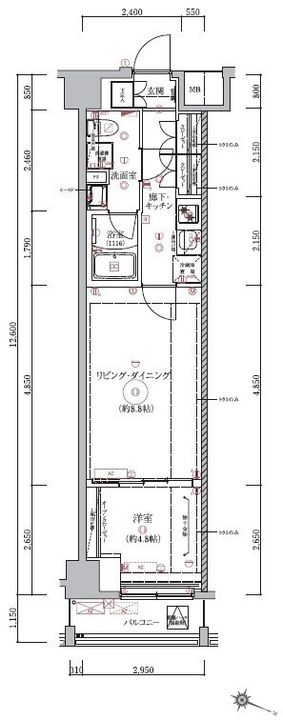ベルシード板橋本町プレミアIIの間取り