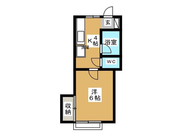 東京都大田区蒲田1(アパート)の賃貸物件の間取り