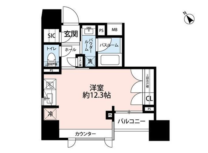東京都文京区千駄木4(マンション)の賃貸物件の間取り