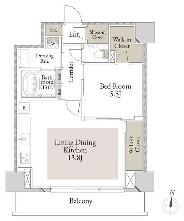 スカイテラス南大塚の間取り