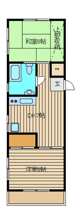 東京都板橋区弥生町(マンション)の賃貸物件の間取り