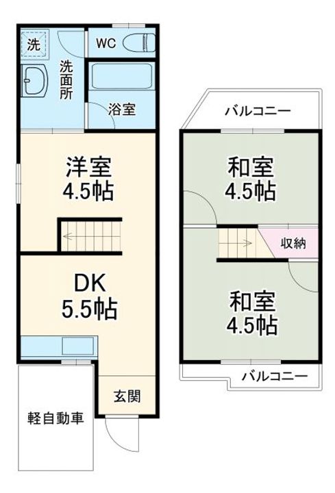 大阪府門真市島頭1(一戸建)の賃貸物件の間取り