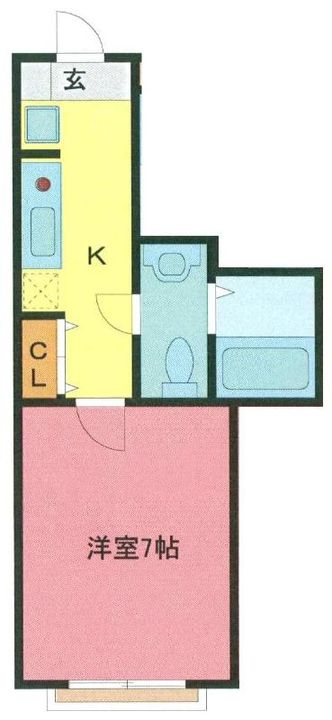 埼玉県さいたま市浦和区領家6(マンション)の賃貸物件の間取り