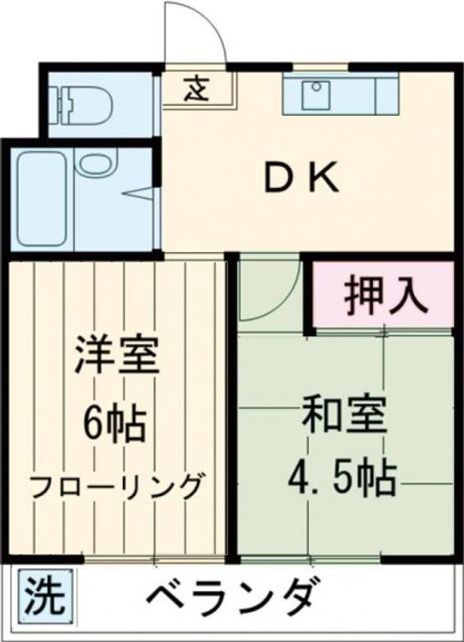 東京都江戸川区松江2(マンション)の賃貸物件の間取り