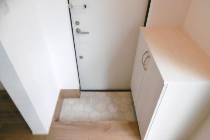 エクシリア志波町の玄関