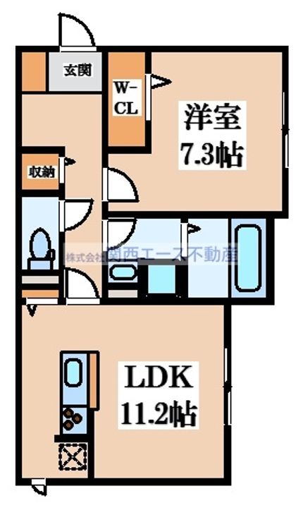 サニープレイスB棟の間取り