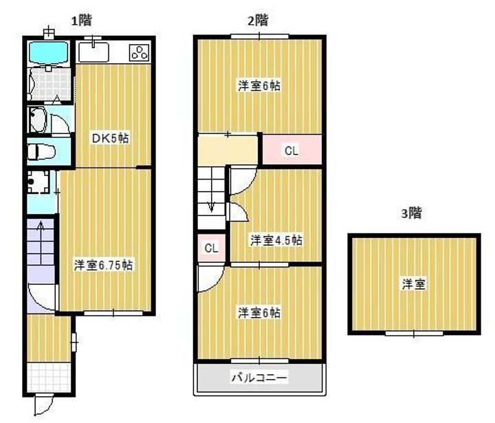 東京都荒川区東尾久1(一戸建)の賃貸物件の間取り