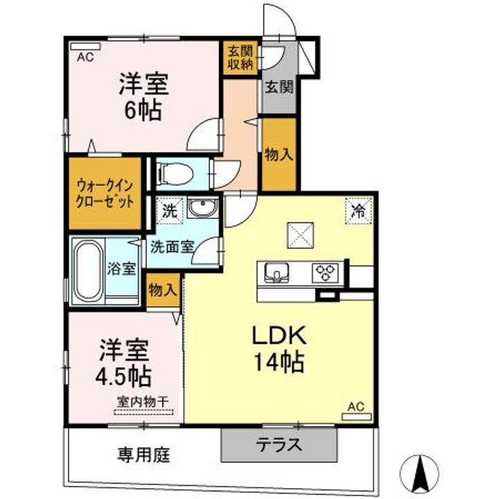 グランツ松島Eの間取り