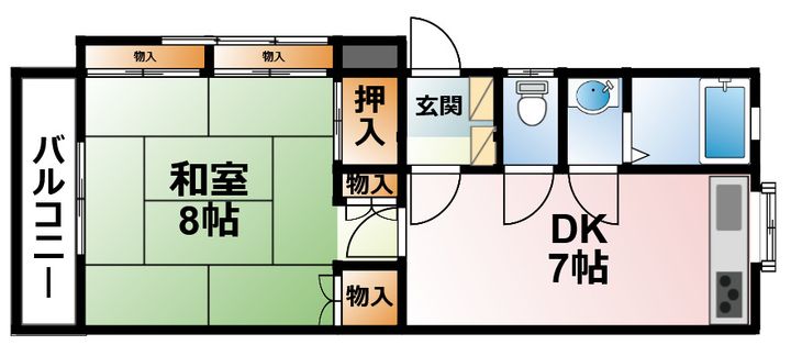 千葉県山武市上横地(アパート)の賃貸物件の間取り