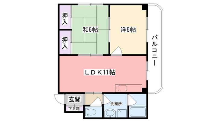 フローレンス甲子園の間取り