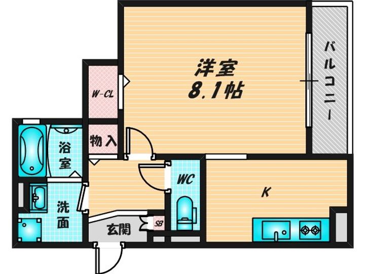 セレナヴィラ小阪Wの間取り