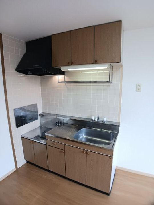 岡山県浅口郡里庄町大字新庄グリーンクレスト(アパート)の賃貸物件のキッチン