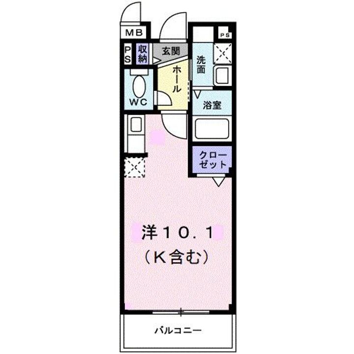 トラッド美里Aの間取り