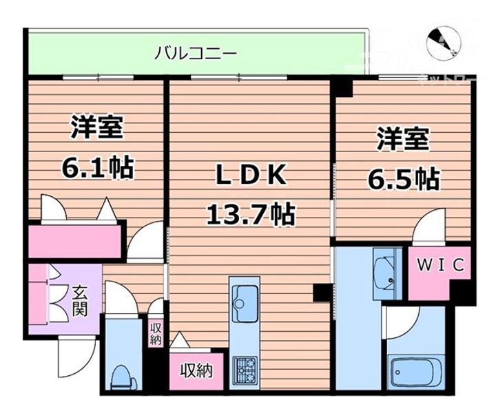 シャーメゾン アプリクスの間取り