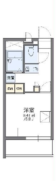 レオパレスMARUTAKAの間取り