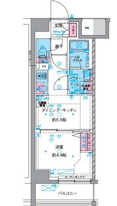東京都葛飾区四つ木1(マンション)の賃貸物件の間取り