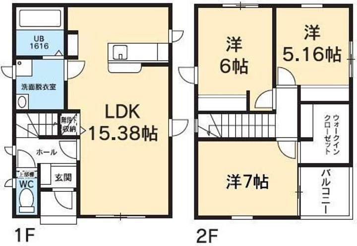 徳島県徳島市名東町1(一戸建)の賃貸物件の間取り