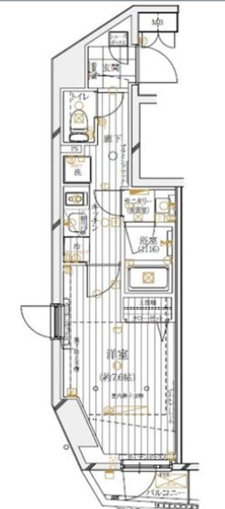レガリス四谷の間取り