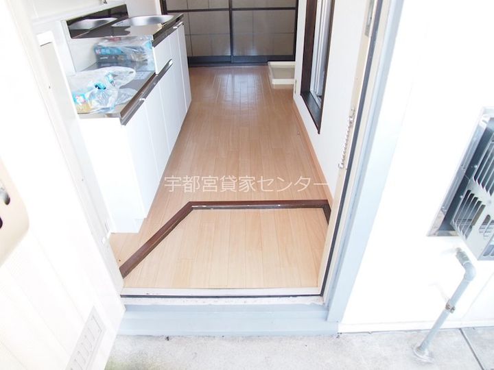 コーポミレイズの玄関