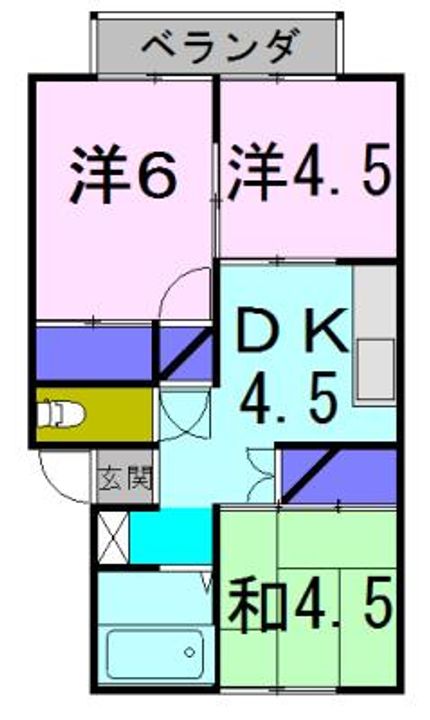プレジールタルマの間取り