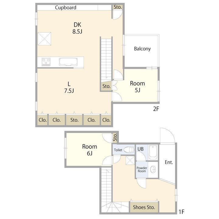 東京都世田谷区奥沢5(一戸建)の賃貸物件の間取り