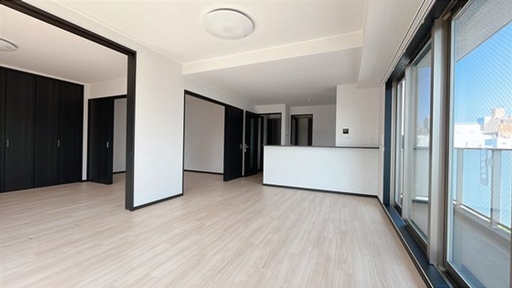 岡山県岡山市北区田町2の賃貸マンションの居間