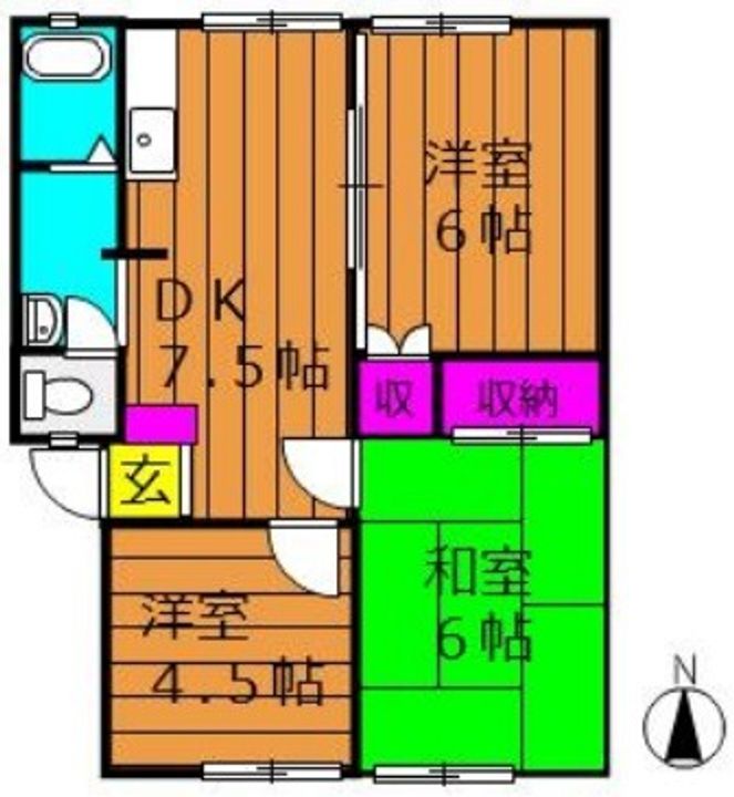 岡山県総社市総社(アパート)の賃貸物件の間取り
