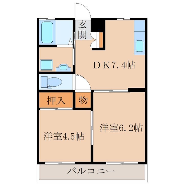 サンライズ中央公園の間取り