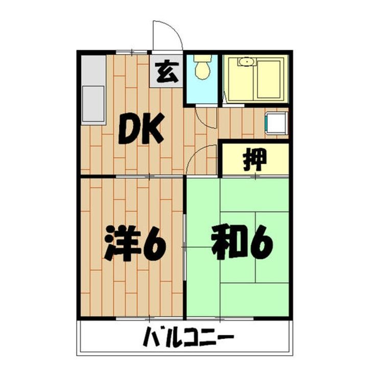 ボナールA棟の間取り