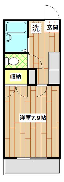 神奈川県川崎市高津区久地1(アパート)の賃貸物件の間取り