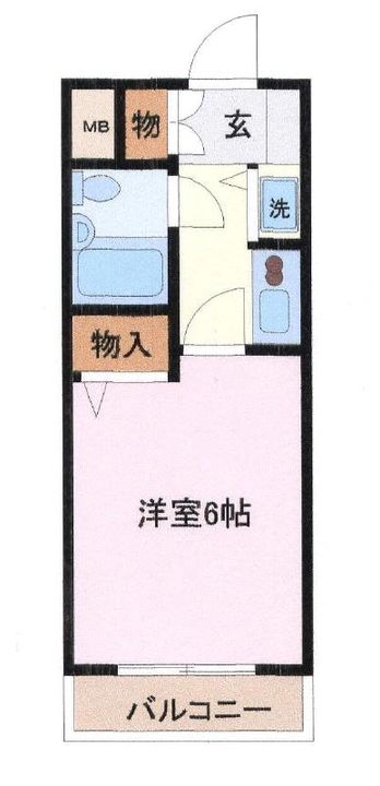 埼玉県さいたま市浦和区仲町2(マンション)の賃貸物件の間取り