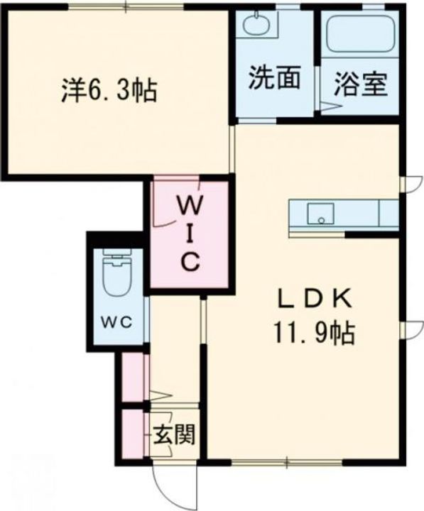 アンビシア Bの間取り