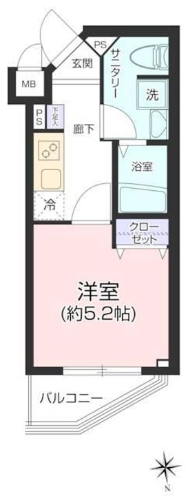 東京都練馬区関町東2(マンション)の賃貸物件の間取り