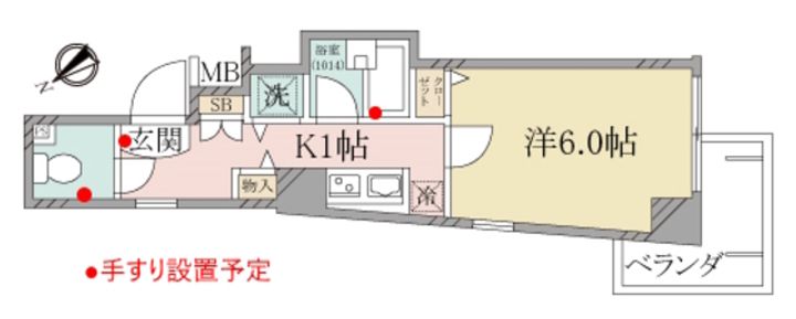 (シニア向け)パークウェル高円寺弐番館の間取り