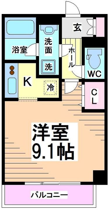 東京都杉並区方南1(マンション)の賃貸物件の間取り