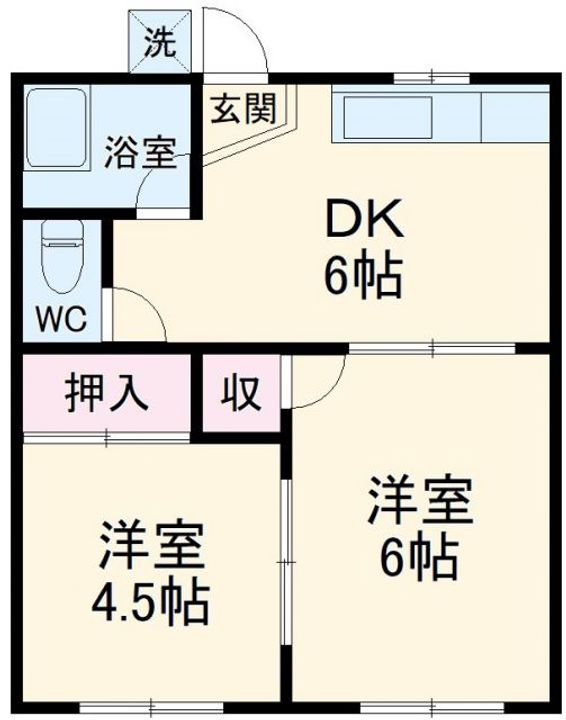 坂本ハイツの間取り