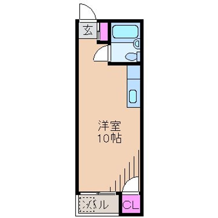 神奈川県川崎市中原区小杉御殿町1(アパート)の賃貸物件の間取り