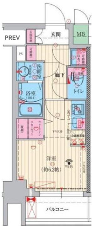 ファーストフィオーレ大阪ウエストウェルビングの間取り