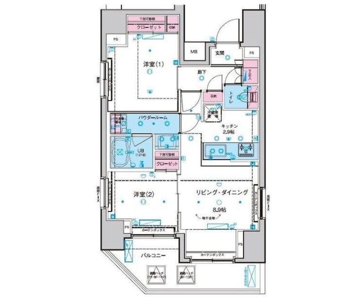 東京都荒川区東日暮里4(マンション)の賃貸物件の間取り