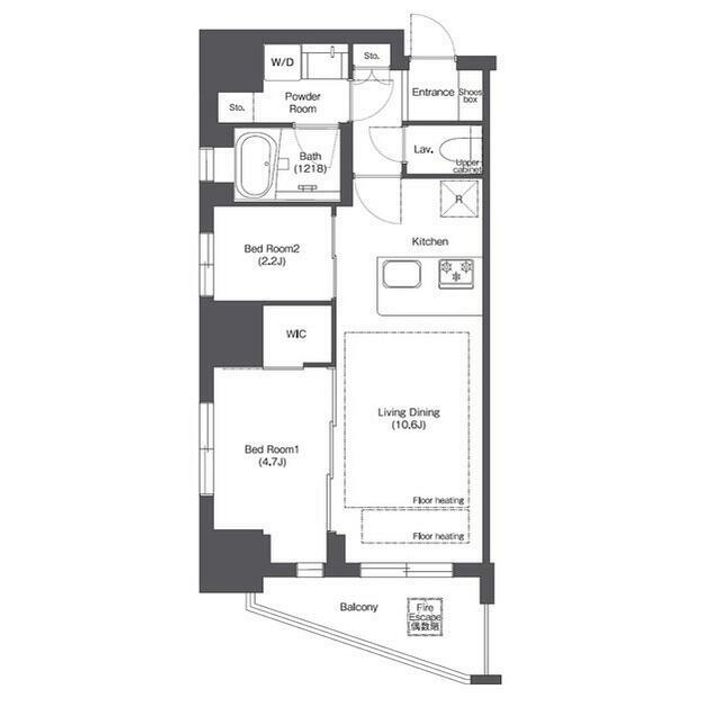東京都台東区三筋2(マンション)の賃貸物件の間取り