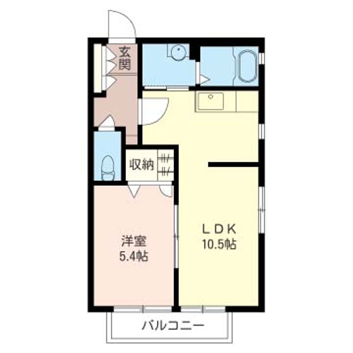 エクセルハイムBの間取り